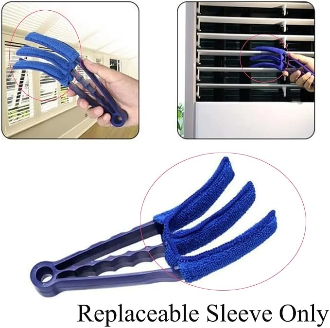 7 Pack Window Blind Cleaner Duster Brush Microfiber Sleeves Replacement Blinds - Image 2