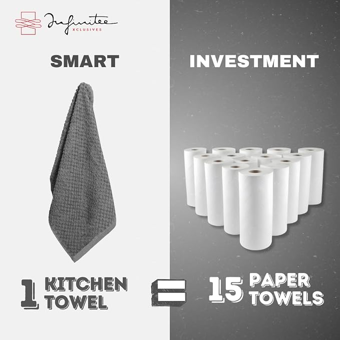 Infinitee Xclusives 100% Cotton Kitchen Towels - Image 8