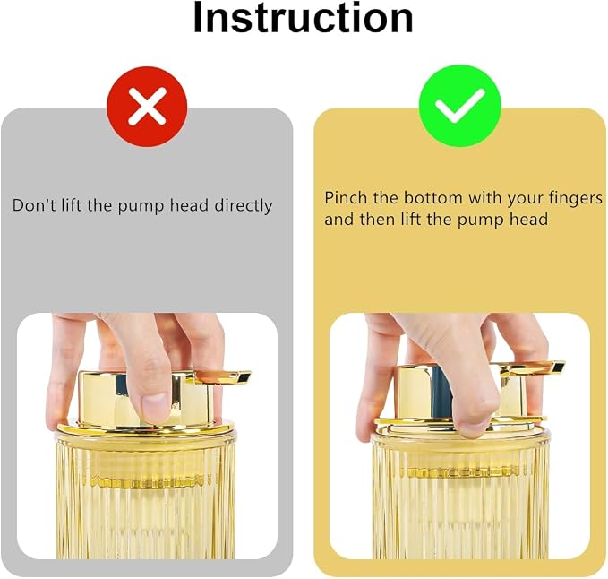 Amber Foaming Soap Dispenser, Glass Foam Hand Soap Dispenser - Image 6