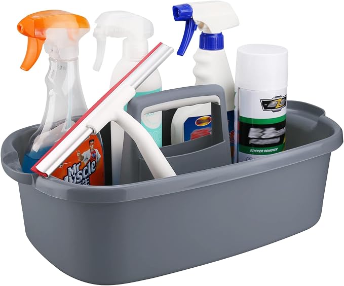 Cleaning Supplies Caddy, Household Tools Organizer by KeFanta