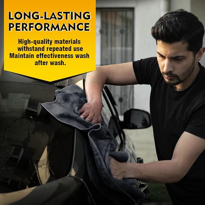 HOMEXCEL Car Drying Towels, 2 Pack Professional Microfiber Towels - Image 5
