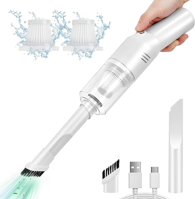 Wireless Mini Car Vacuum Cleaner Portable Rechargeable, Handheld Vacuums by Amazingyourlifeonelectronicadvance