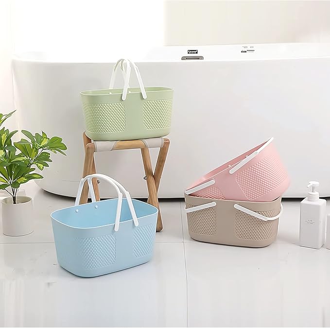 Shower Caddy Basket, Portable Large Capacity Thickened Plastic Organizer - Image 4