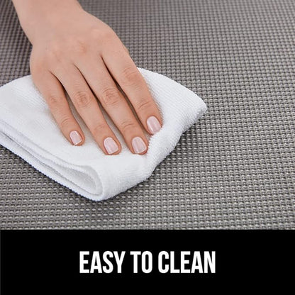 GORILLA GRIP powerGRIP Drawer Shelf and Cabinet Liner, Thick Strong Hold, Non-Adhesive Liners Protect Kitchen Cabinets and Cupboard, Bathroom Drawers, Easy Install, Breathable Mat, 17.5" x10', White