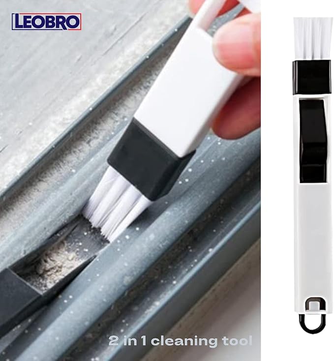 LEOBRO Groove Gap Cleaning Tools, Handheld Door and Window Track Brushes - Image 3