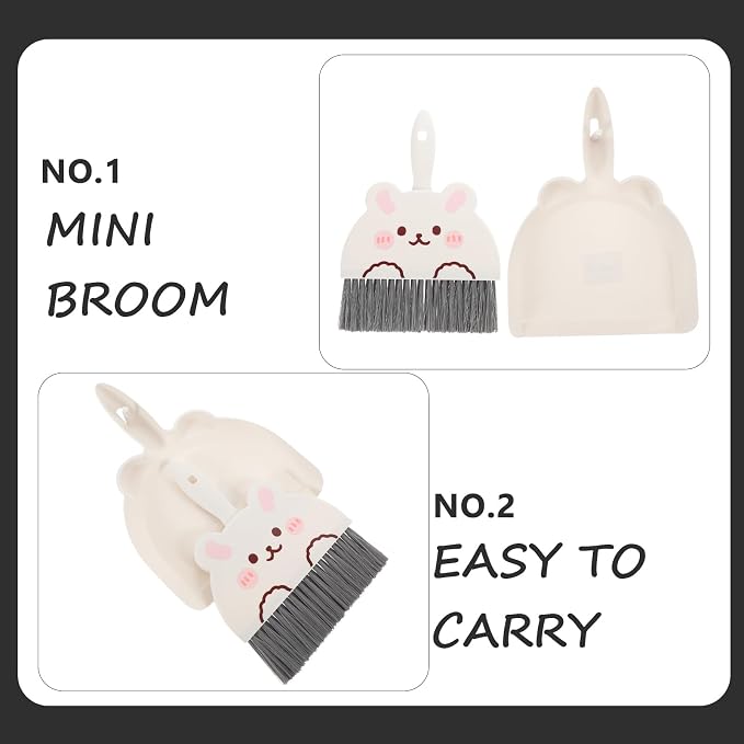 VOSAREA Mini Dustpan and Brush Set - Image 8