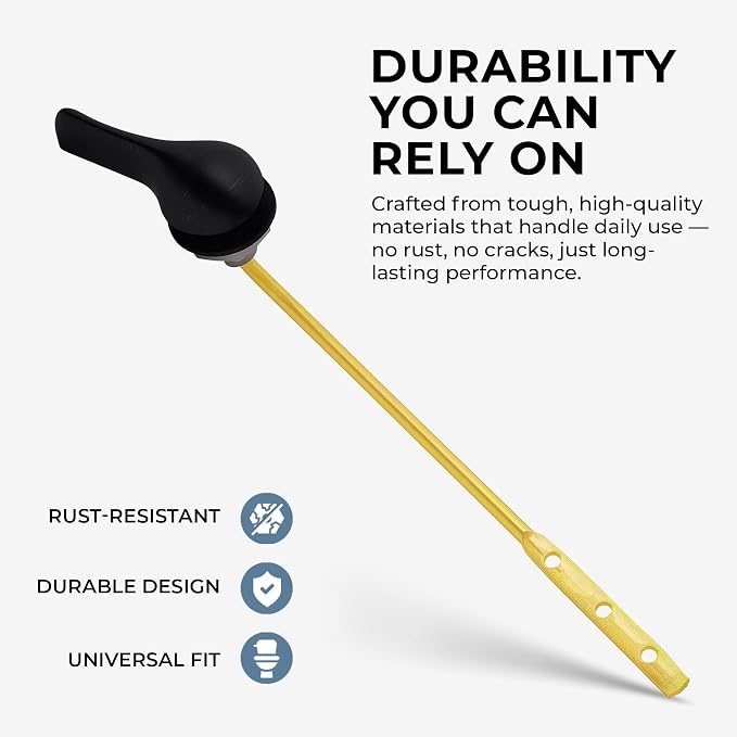 Qualihome Brushed Bronze Toilet Handle - Image 3