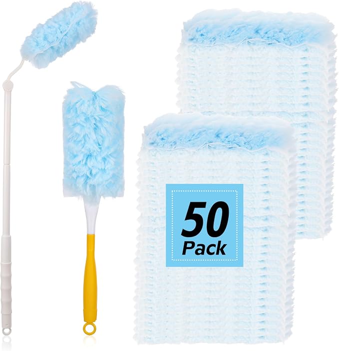 52 PCS Disposable Duster Refills, Heavy Duty Duster Refills Kit by AojSup