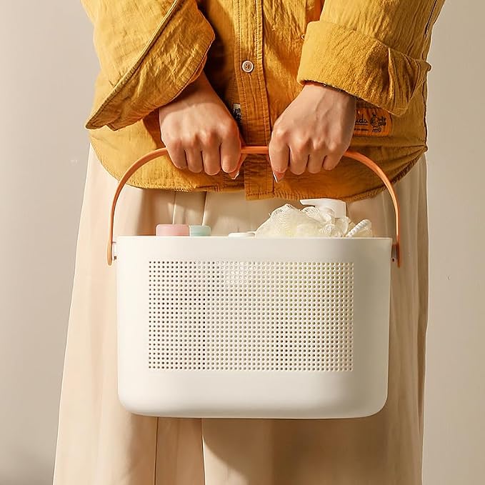 Plastic Bathroom Caddy, Portable Hard Shower Caddy - Image 2