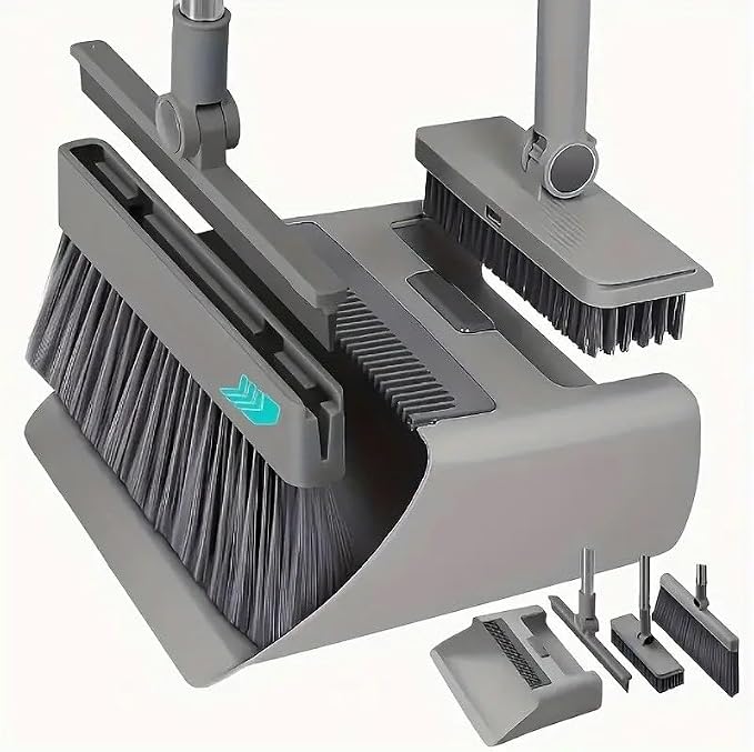 SDSM 4 in 1 Multifunctional Broom and Dustpan Combo Set, Heavy Duty Brooms - Image 6