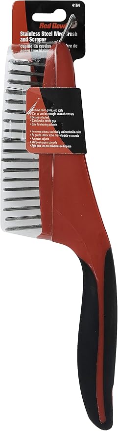 Red Devil 4164 13-Inch Soft Grip Stainless Steel Wire Brush - Image 5