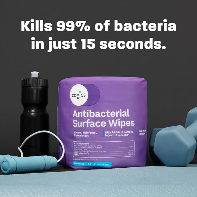 Zogics Antibacterial Wipes – Disinfecting Wipes - Image 3