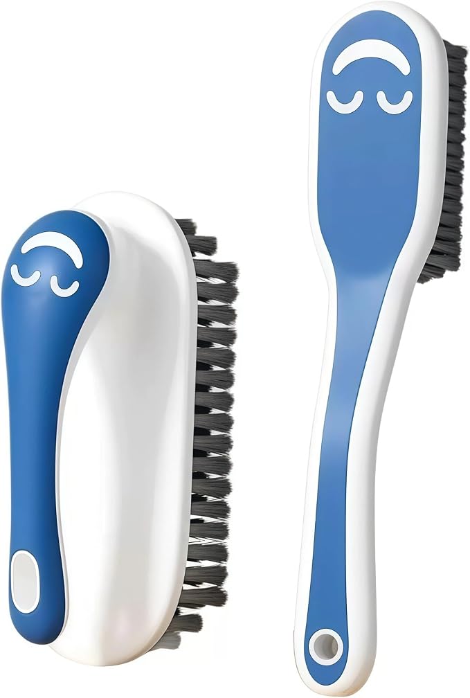 2 PCS Soft Bristle Shoe Brush Set – Long Handle & Short Handle Scrubbing by RHFJAKA