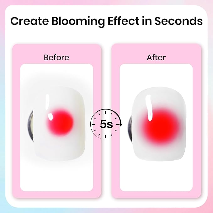 Beetles Blooming Gel Nail Polish 15ml, Flower & Aura Nail Art, Soak Off UV LED - Image 2