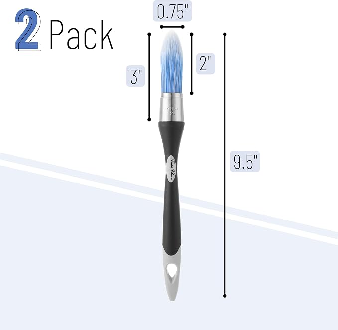 Bates- Trim Paint Brush, 0.75 Inch, Synthetic Bristles, Trim Brushes - Image 2