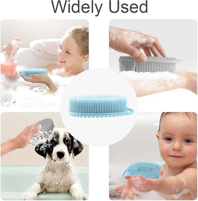 Silicone Body Scrubber, Exfoliating Silicone Loofah, Soft Silicone Body Shower - Image 7