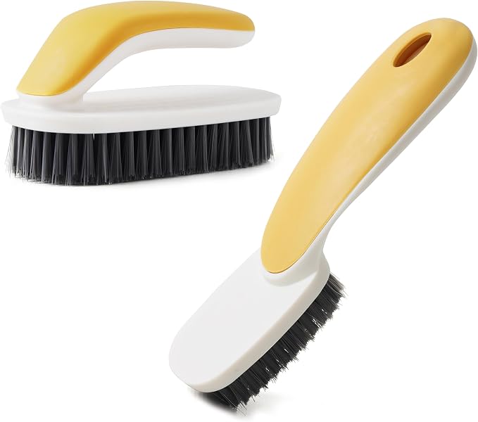 Laundry Scrub Brush 2 Pack Soft Bristle Brush Shoe Cleaning Brush by kagyuan