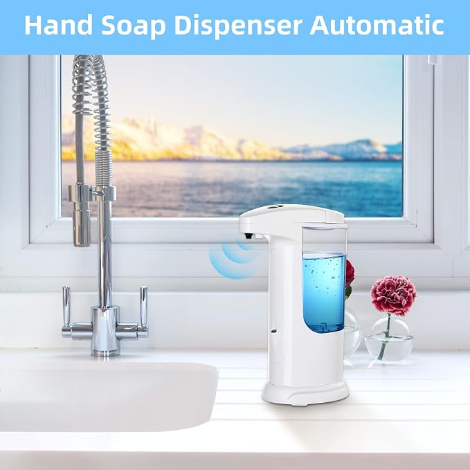 Automatic Soap Dispenser 400ml/13.5oz, HandsFree Soap Dispenser Seals - Image 7