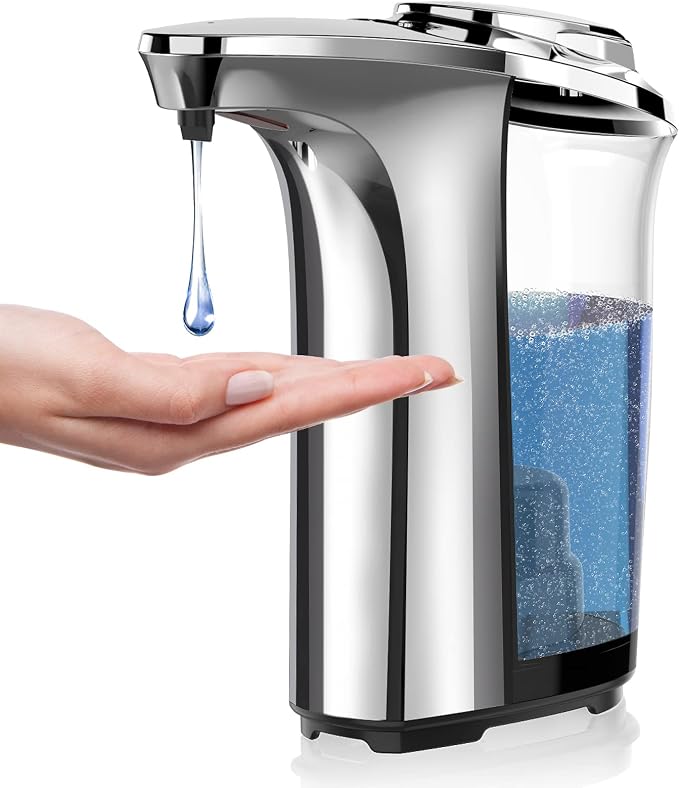 Automatic Soap Dispenser, Touchless Dish Soap Dispenser 17oz/500ml by PZOTRUF-EnjoyCleanerLife