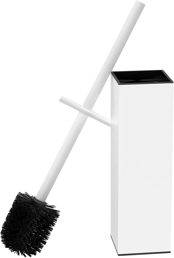 RUACQ Toilet Brush and Holder Set, Square Toilet Bowl Brush by Ruacq