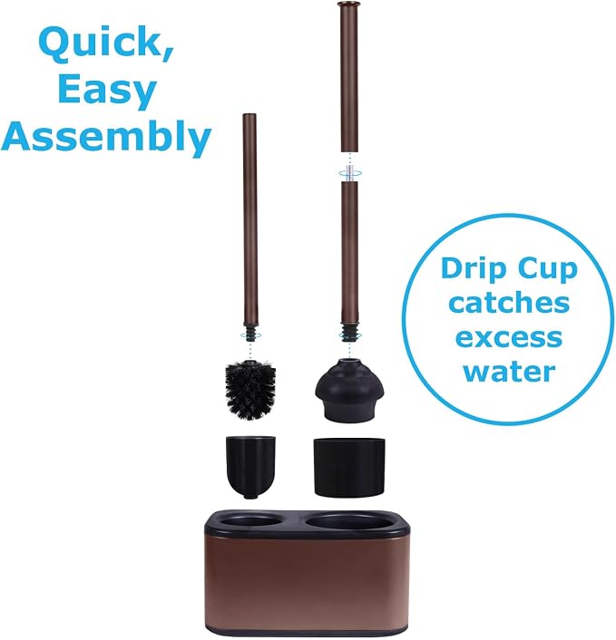 Blue Donuts Toilet Brush and Plunger Set - Image 4