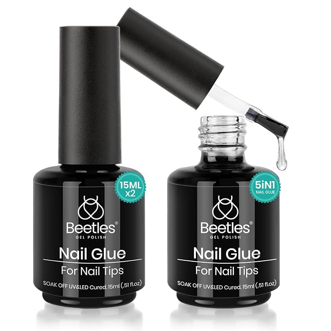 beetles Gel Polish 2Pcs 15ml Nail Glue Kit by beetlesGelPolish