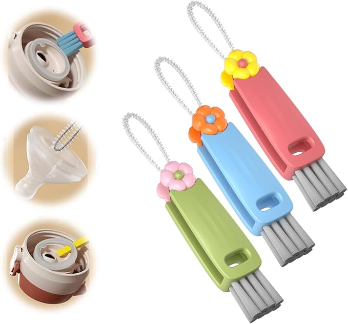 3 in 1 Cup Lid Gap Cleaning Brush, Cup Lid Gap Cleaner, Home Kitchen Crevice by Fuiyuqa