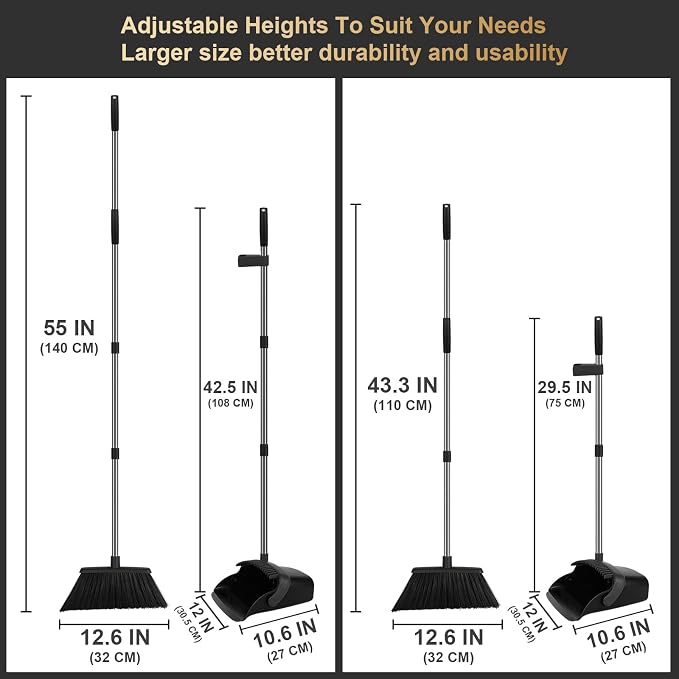 Upgraded Broom and Dustpan Set - Image 2