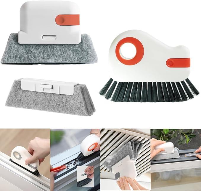 Orange Window Track Cleaning Brush by Unknown