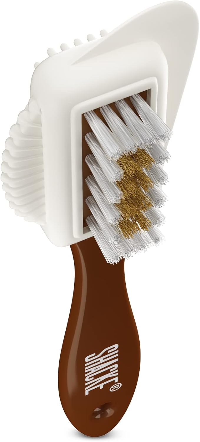 Suede & Nubuck 4-Way Leather Brush Cleaner by Shacke