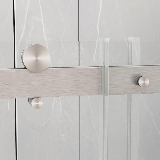 Sunrosa Semi-Frameless Glass Shower Door, Shower Door - Image 5