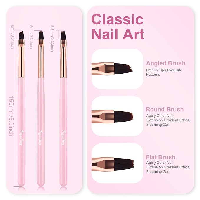 Nail Art Clean Up Brushes - Image 7