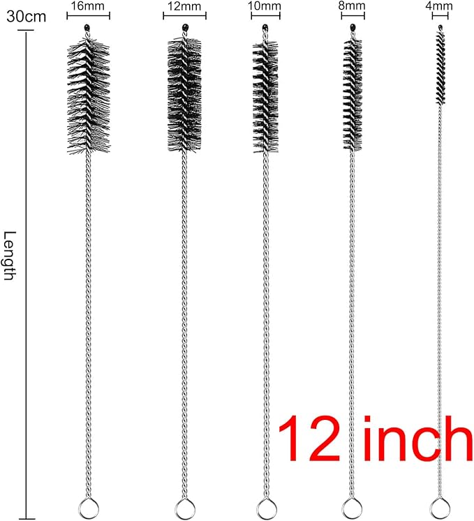 Straw Cleaner Brush Extra Long 12 inch, Sippy Cup and Bottle - Image 2