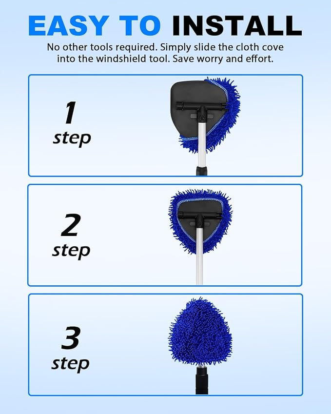 5 Pack Microfiber Pads, Upgraded High-Density Chenille Replacement Heads Cover - Image 5
