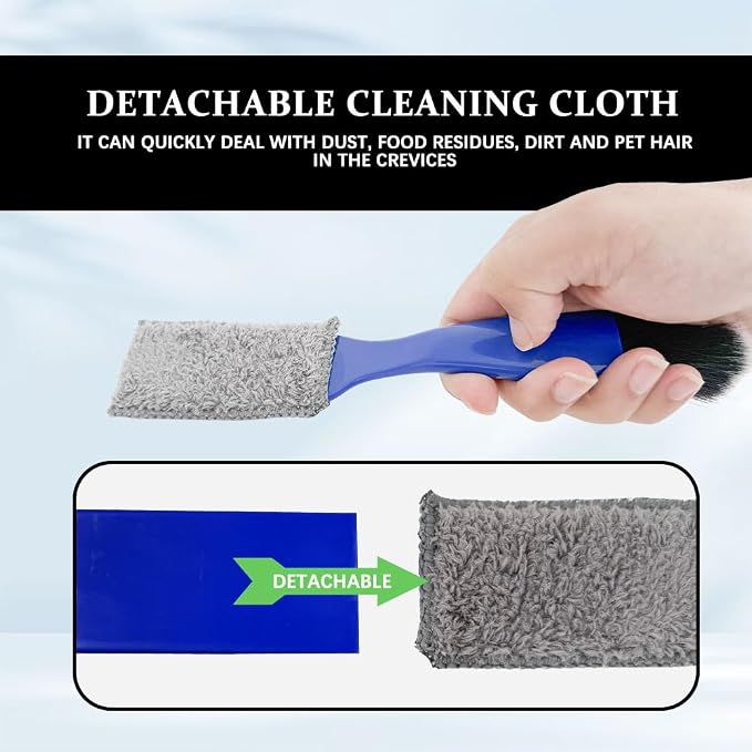 Universal 2 in 1 Duster for Car Clean, Car Vent Cleaner, Double Head Brush - Image 4