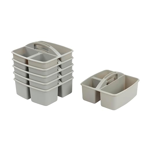 ECR4Kids 3-Compartment Small Plastic Caddy by ECR4Kids