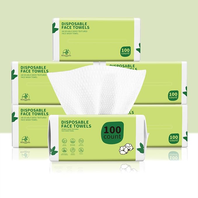 Disposable Face Towels 600 Count, Biodegradable Ultra Soft & Thick Facial Towels by Unknown