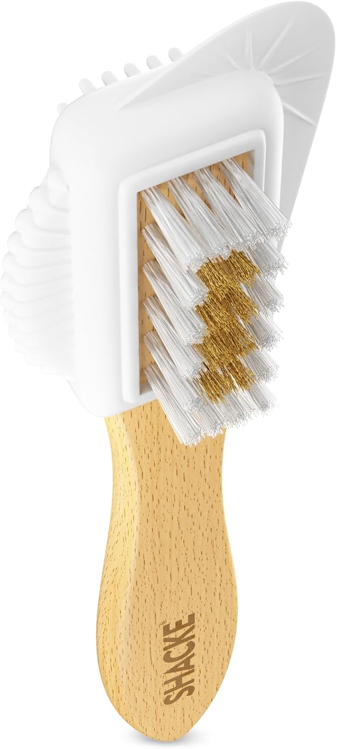 Suede & Nubuck 4-Way Leather Brush Cleaner by Shacke