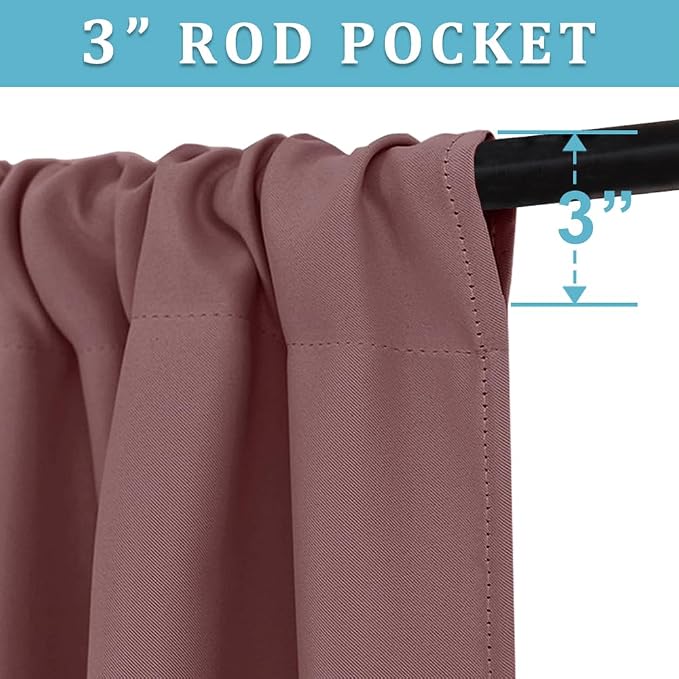 RYB HOME Blackout Curtains for Bedroom - Image 2