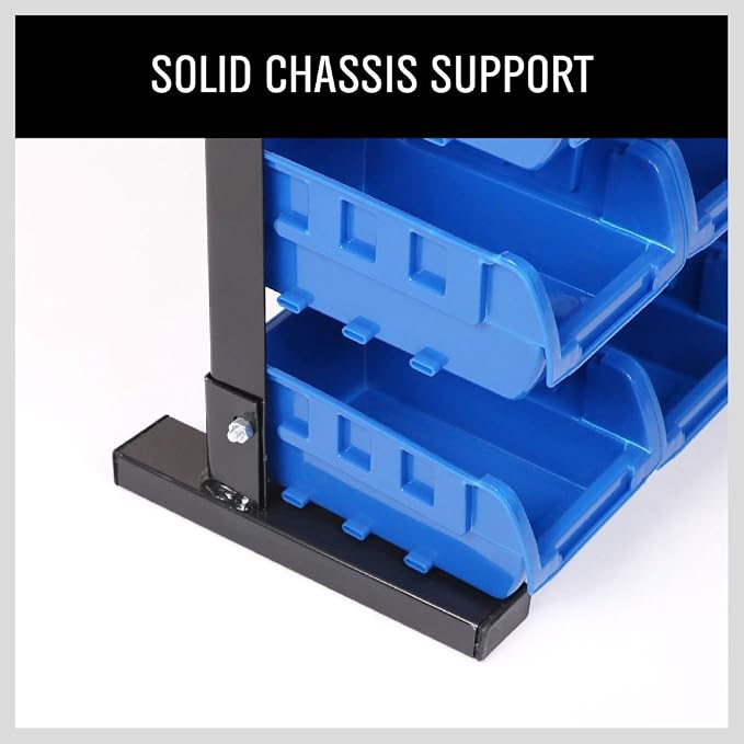 HORUSDY Storage Bins Parts Rack 36Pcs Bin Organizer Garage Plastic Shop Tool - Image 6
