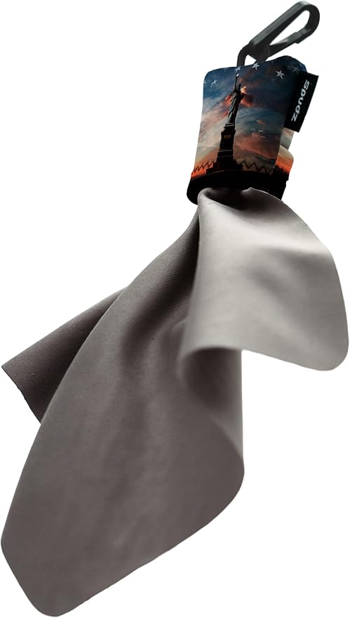 SPUDZ Ultra Microfiber Lens Cleaner – Closable Pouch, Washable – by ALPINEINNOVATIONS