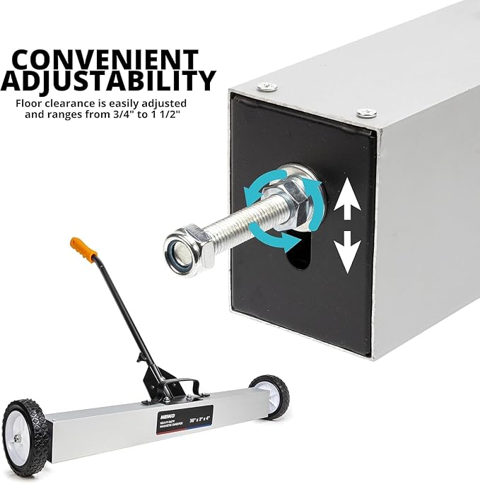 NEIKO 53418A 36-Inch Magnetic Pickup Sweeper - Image 3