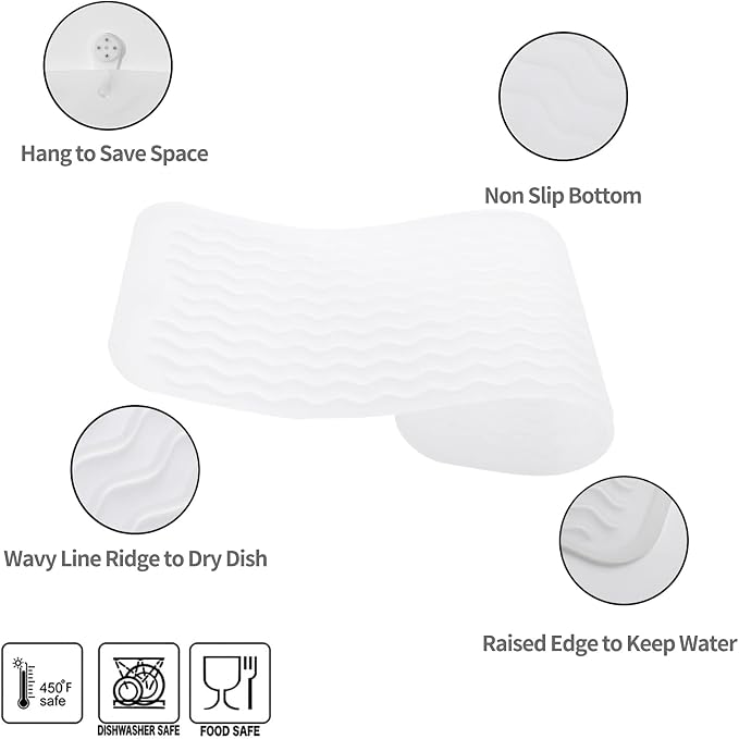 Silicone Dish Drying Mat for Multiple Usage, Easy clean, Eco-friendly, - Image 4