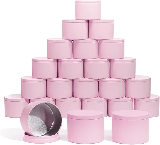 Aroparc Candle Tins with Lids, 24 Pack 8oz Seamless Candle Containers by Tobeno1candlemakingsupplier