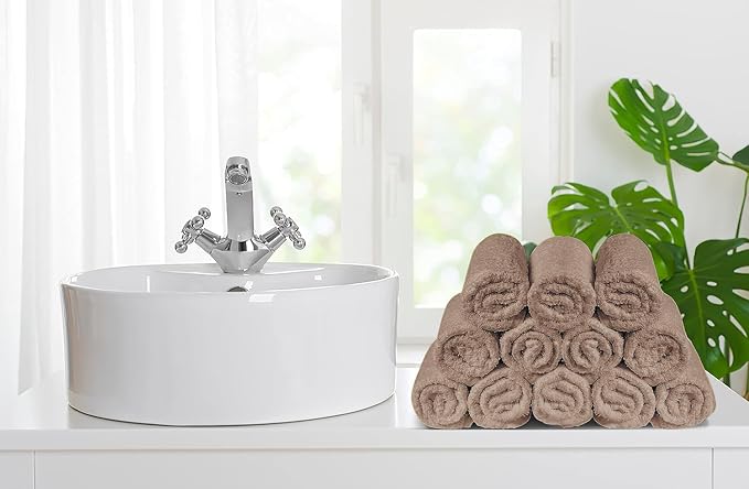 Softolle 100% Cotton Washcloths 24 Pack Soft, Highly Absorbent Washcloth - Image 6