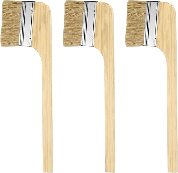 HARFINGTON Paint Brush 3Pcs 4" Brush Width Reusable Variety Angled Bend Brushes by HARFINGTON