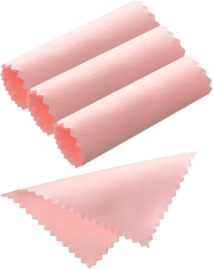 Tatuo 200 Pieces Jewelry Polishing Cloth 2.36 x 3.15 Inch Double-Sided - Image 4