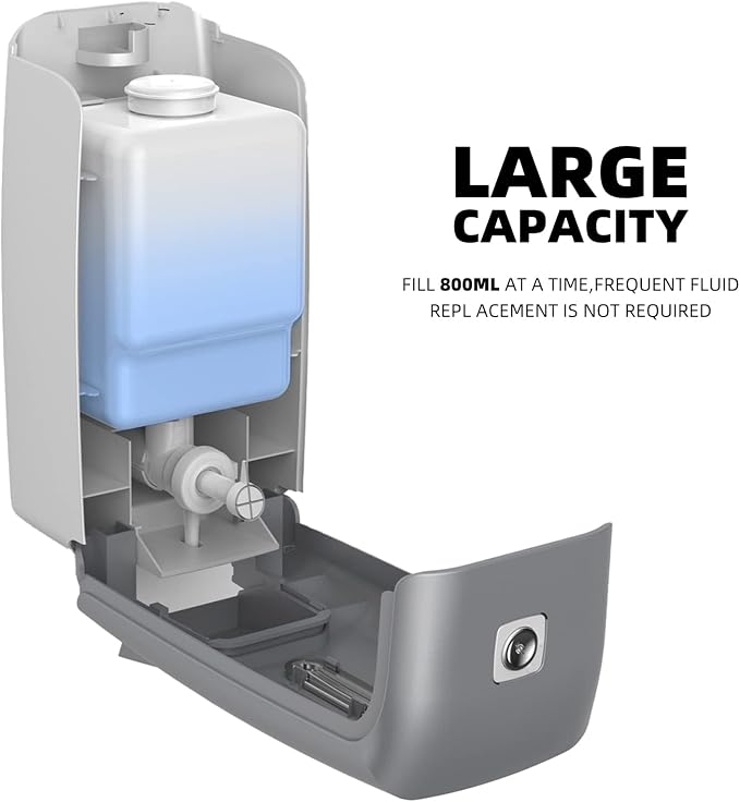 Soap Dispenser Wall Mount Adhesive Commercial Soap Dispenser 800ml No Drill - Image 3