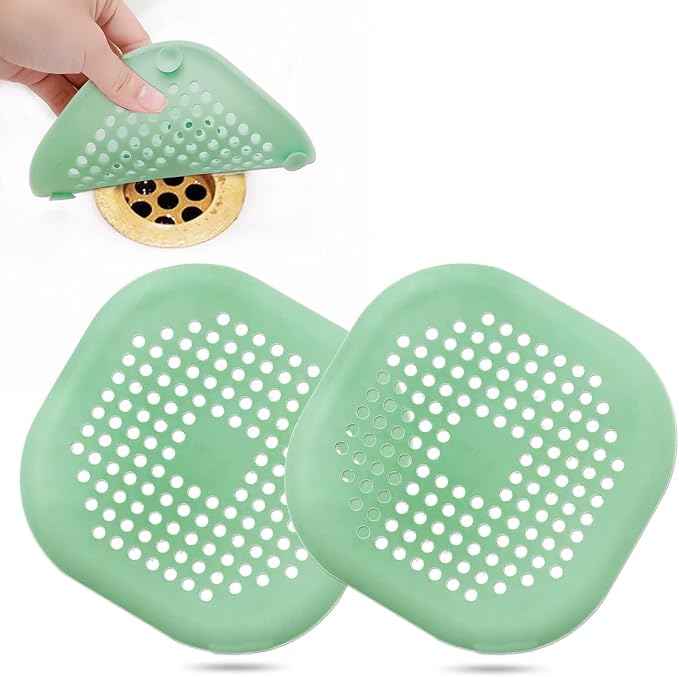 Hair Drain Catcher, Square Drain Cover by Bovinde