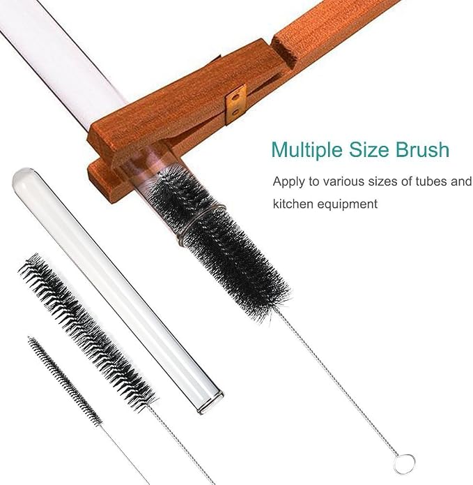 LOVEINUSA Straw Cleaner Brush, 10 Pieces 8.2 Inch Bottle Brush, Nylon Tube - Image 4